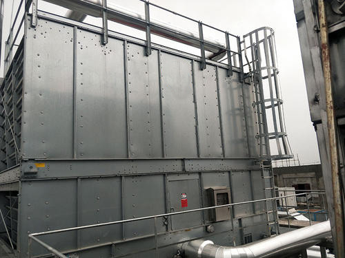 方形冷卻塔的組成與安裝(225噸方形冷卻塔安裝步驟)